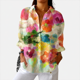 Rainbow Watercolor Bloom Blouse