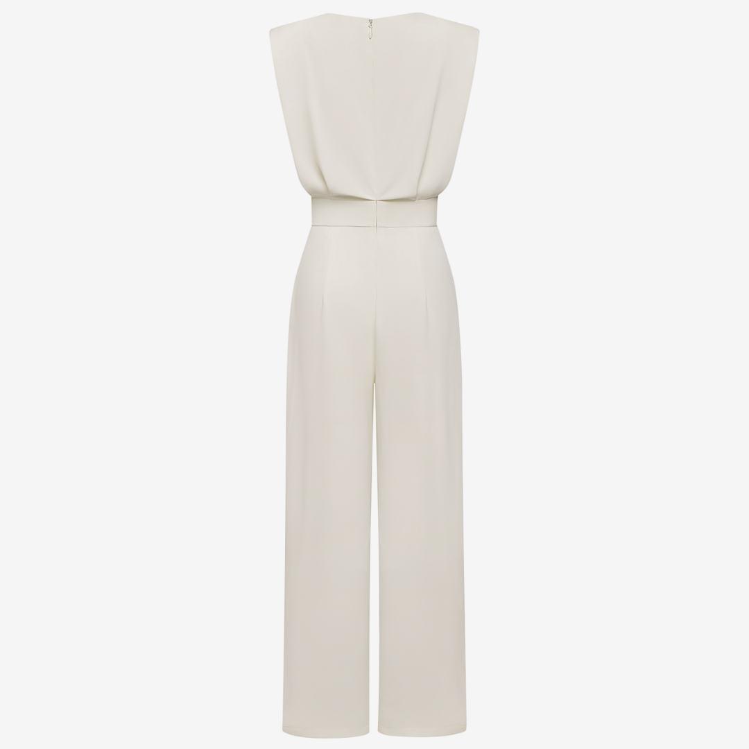 Paige | Women's Defined-Waist Wide-Leg Jumpsuit