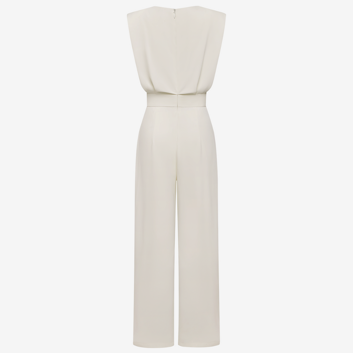 Paige | Women's Defined-Waist Wide-Leg Jumpsuit