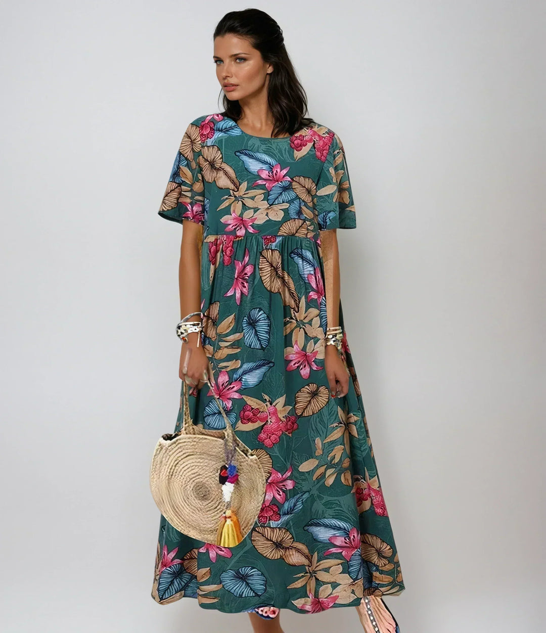 Marisol | Relaxed Floral Maxi Dress