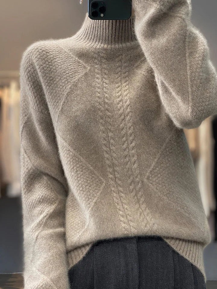 Talia | Cozy Mock-Neck Sweater
