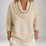 Vivien | Draped Cowl Neck Sweater