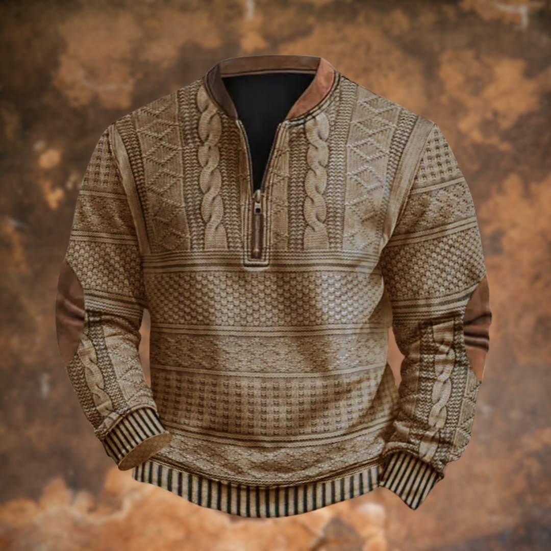 Callahan | Textured Quarter-Zip Sweater
