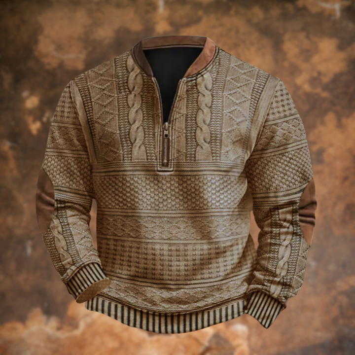Callahan | Textured Quarter-Zip Sweater
