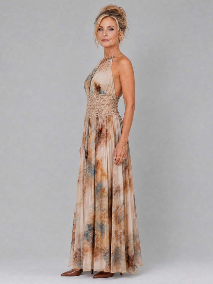 Evangeline | Halter Neck Maxi Dress