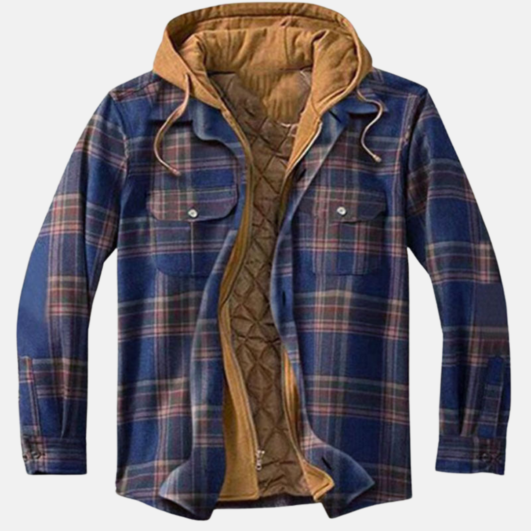 Harlan | Rugged Hooded Plaid Jacket