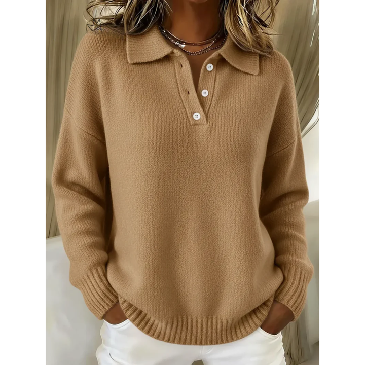 Sylvie | Collared Polo Sweater