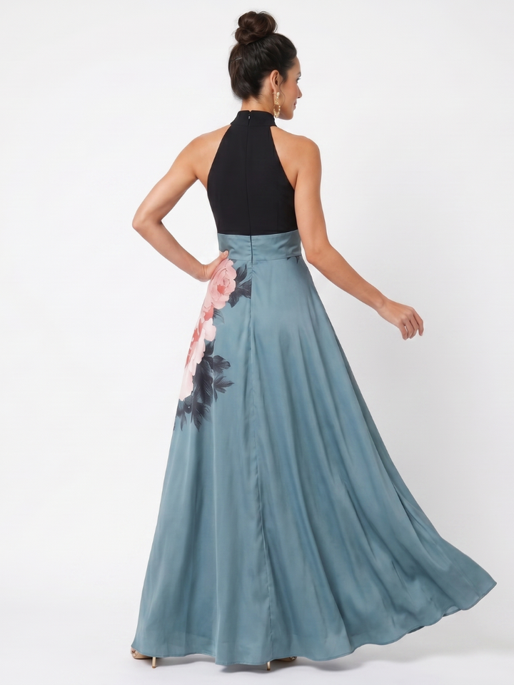 Cassandra | Floral Halter Maxi Dress