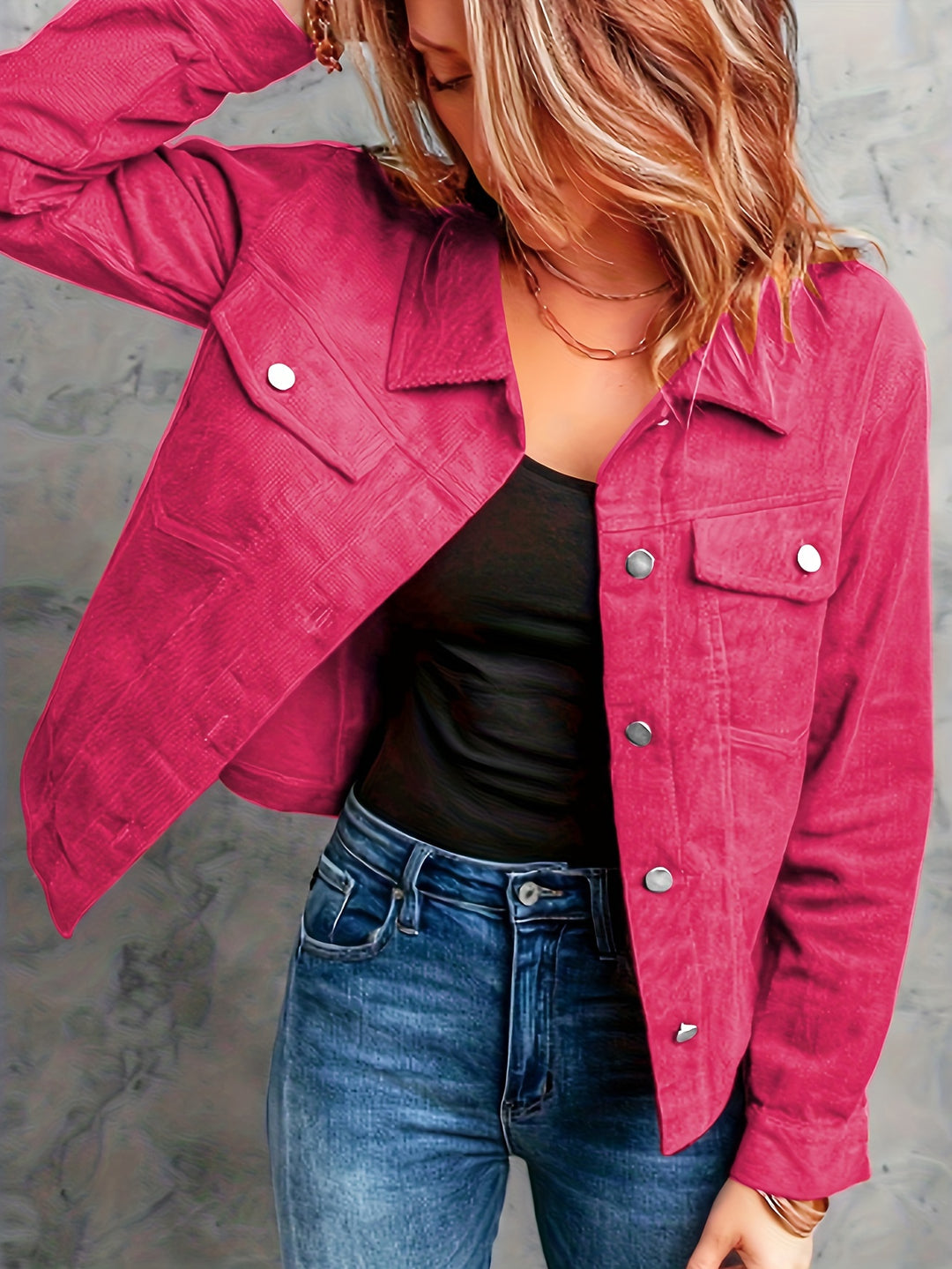 Rachel | Relaxed Button-Front Jacket