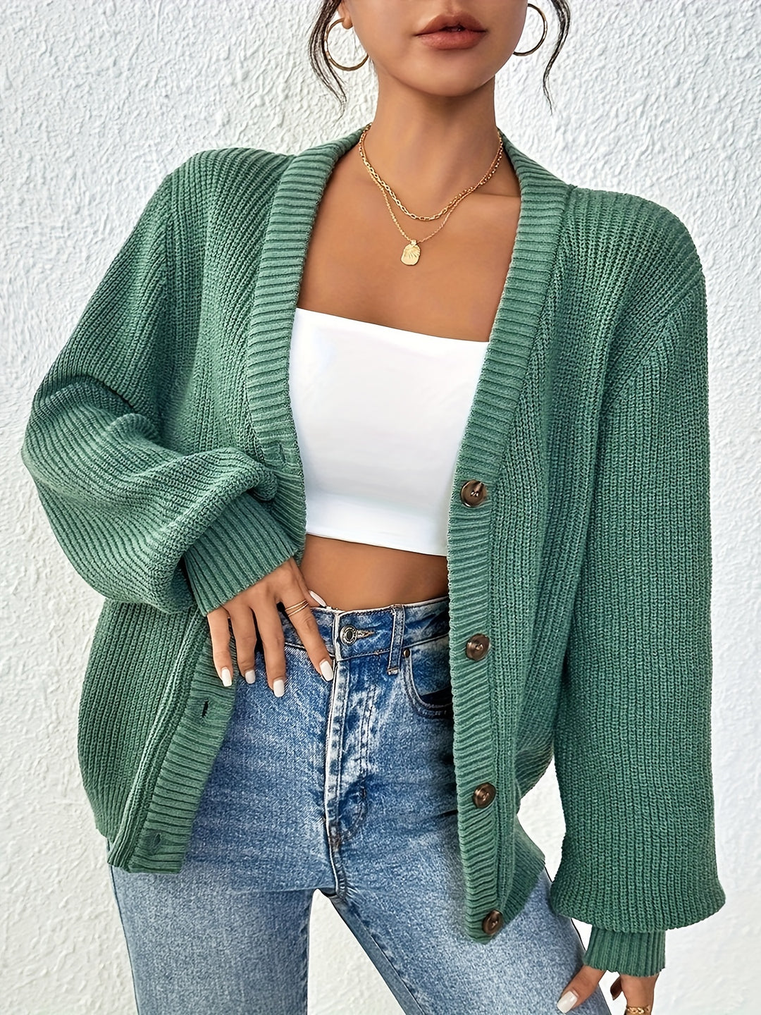 Marlowe | Chunky-Knit Button Cardigan
