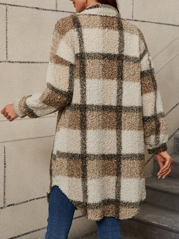 Josephine | Checked Cozy Shacket Coat