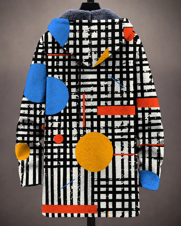 Barrett | Modern Art-Print Hooded Jacket