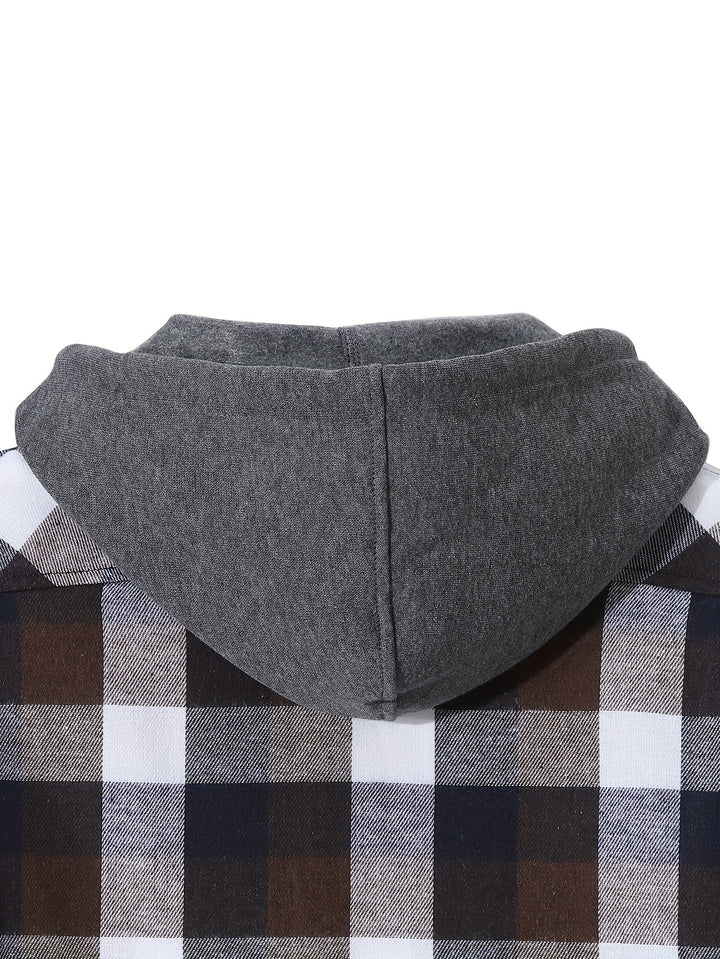 Foster | Rugged Plaid Hooded Shirt