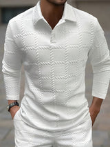 Camden | Men's Knit Jacquard Polo