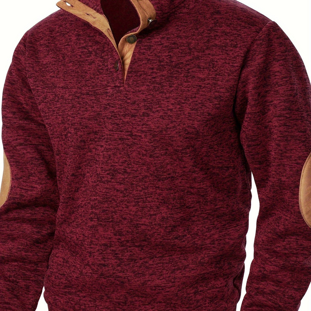 Gideon | Button-Placket Casual Sweatshirt