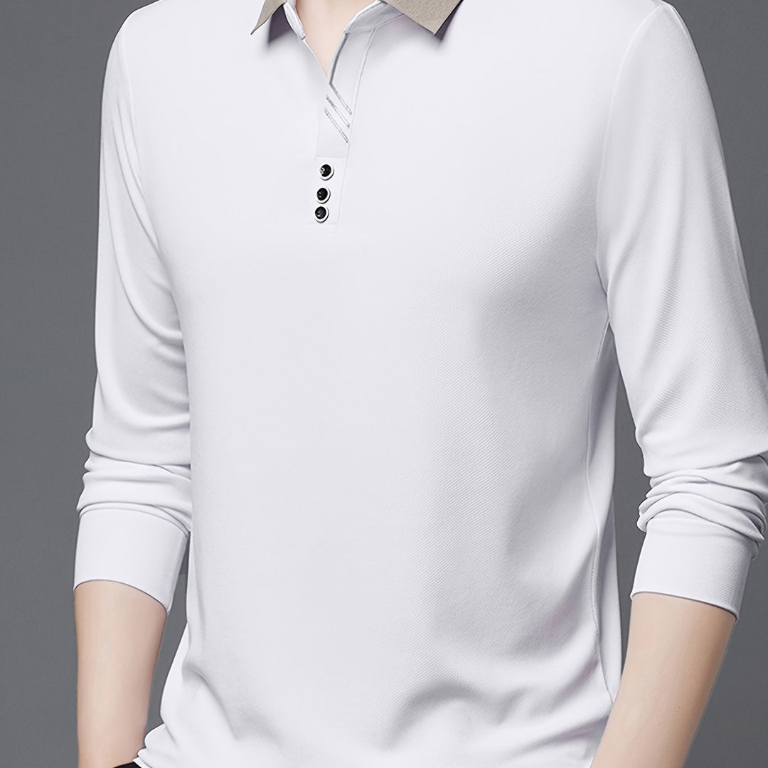 Alden | Refined Long-Sleeve Polo Shirt