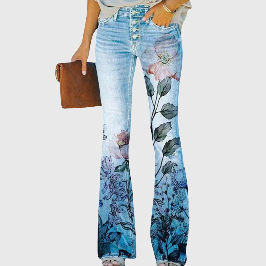 Bernice | Floral Flared Pants