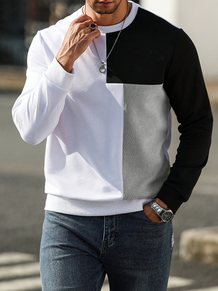 Nolan | Modern Panelled Sweatshirt