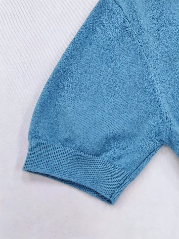 Margot | Refined Short-Sleeve Knit Top