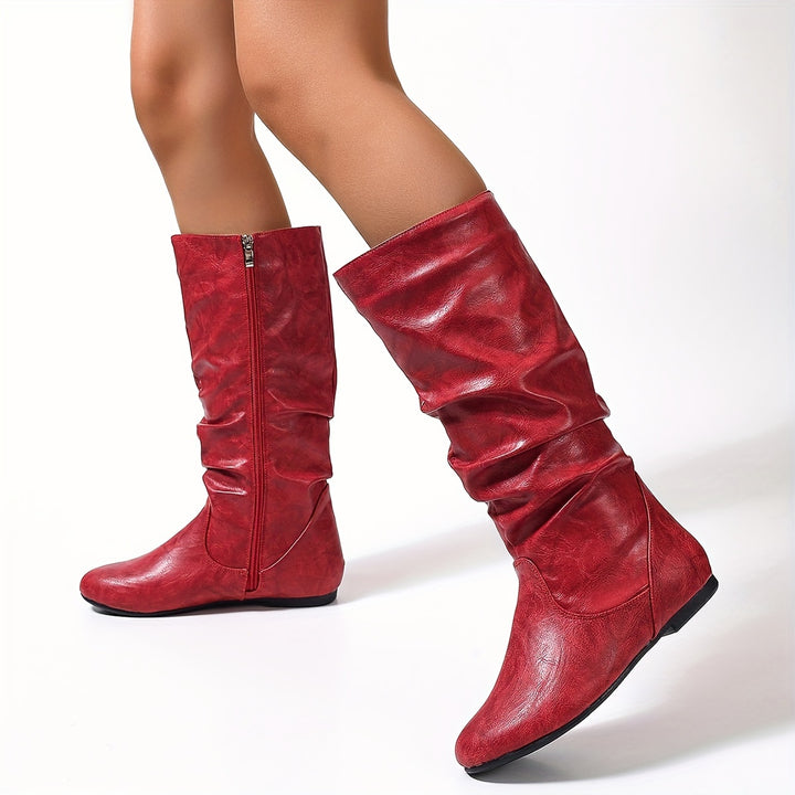 Rachel | Slouch Mid-Calf Boots