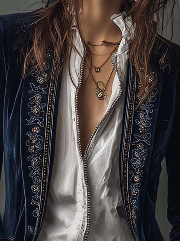 Isabelle | Embellished Long Jacket
