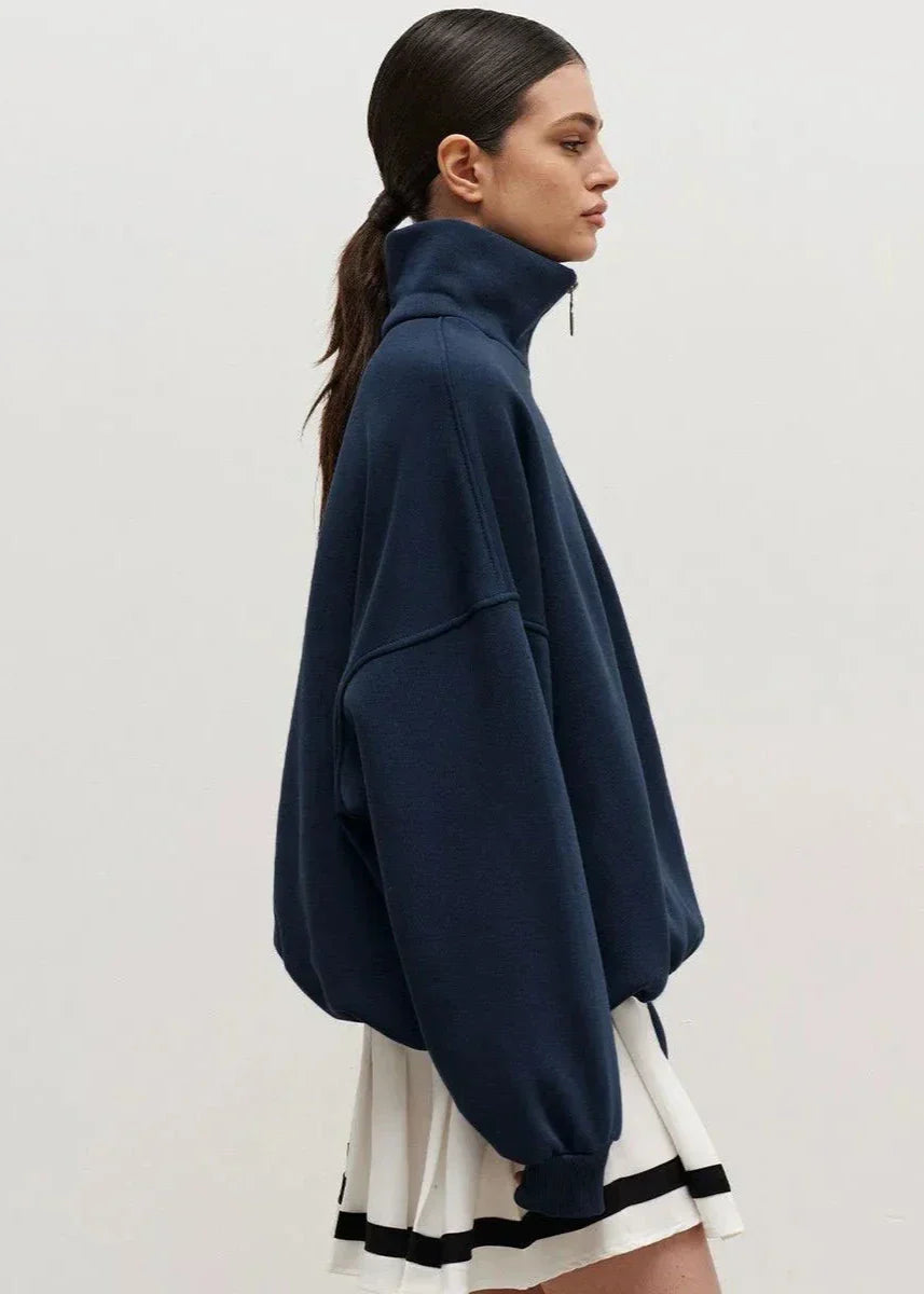 Rhea | Relaxed Half-Zip Sweater