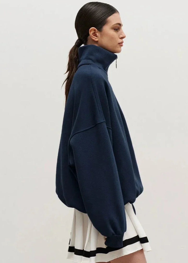 Rhea | Relaxed Half-Zip Sweater