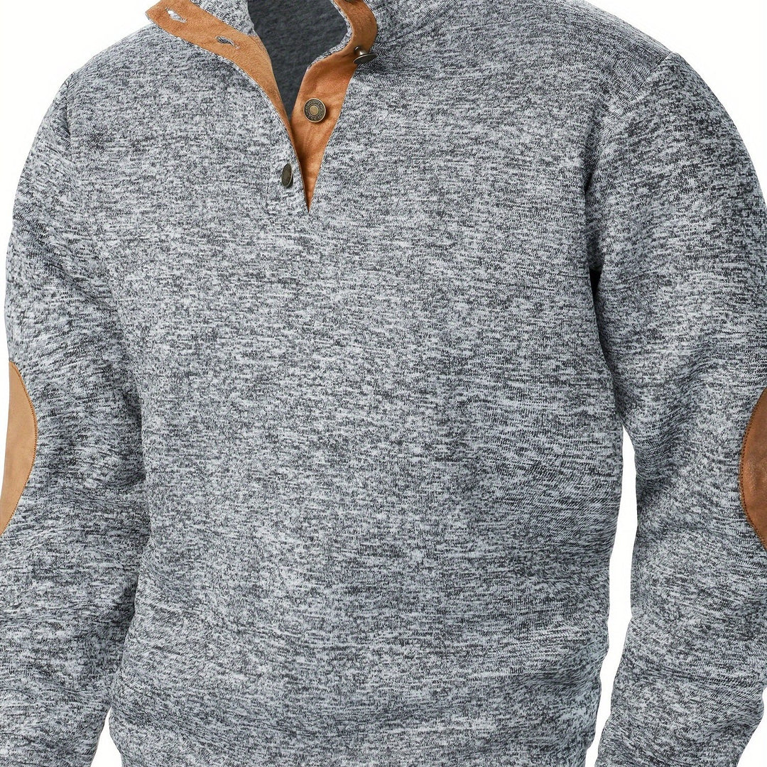 Gideon | Button-Placket Casual Sweatshirt