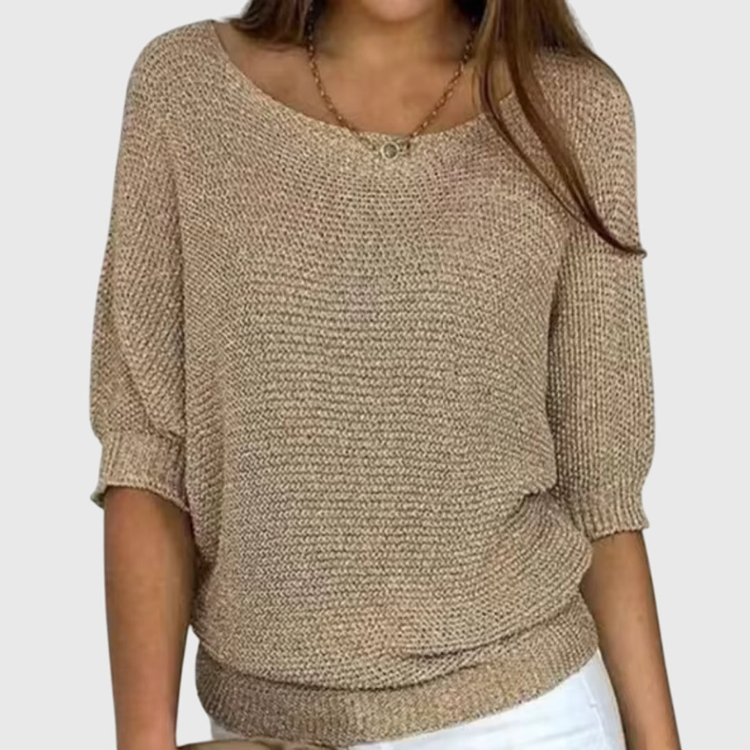 Bettina | Relaxed Batwing Knit Sweater