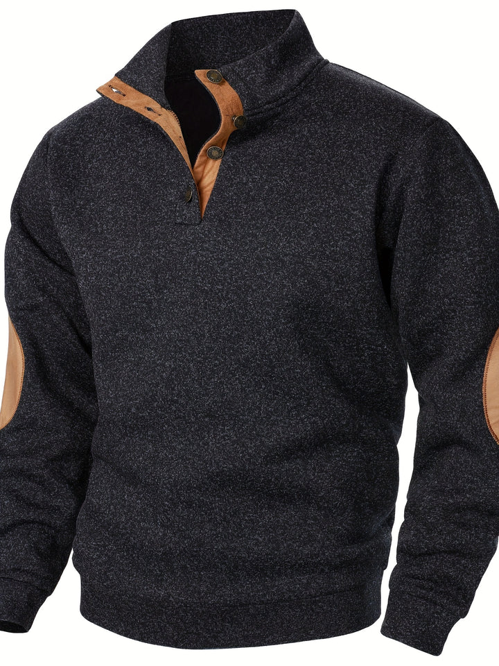 Gideon | Button-Placket Casual Sweatshirt