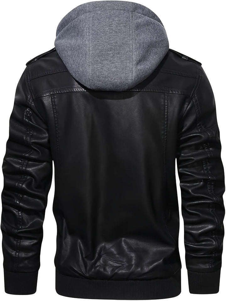 Damon | Hooded Moto Jacket