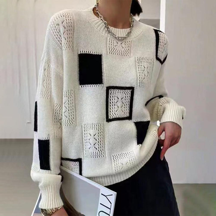 Sybil | Textured Patchwork Sweater
