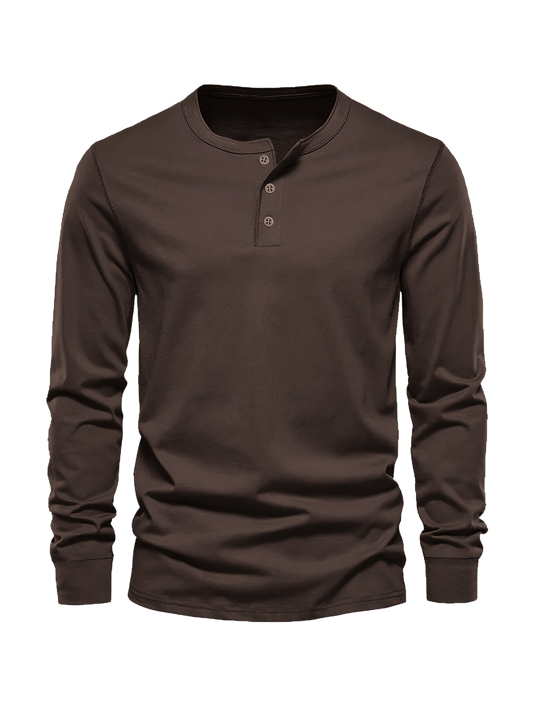 Seth | Men's Long Sleeve Cotton Henley