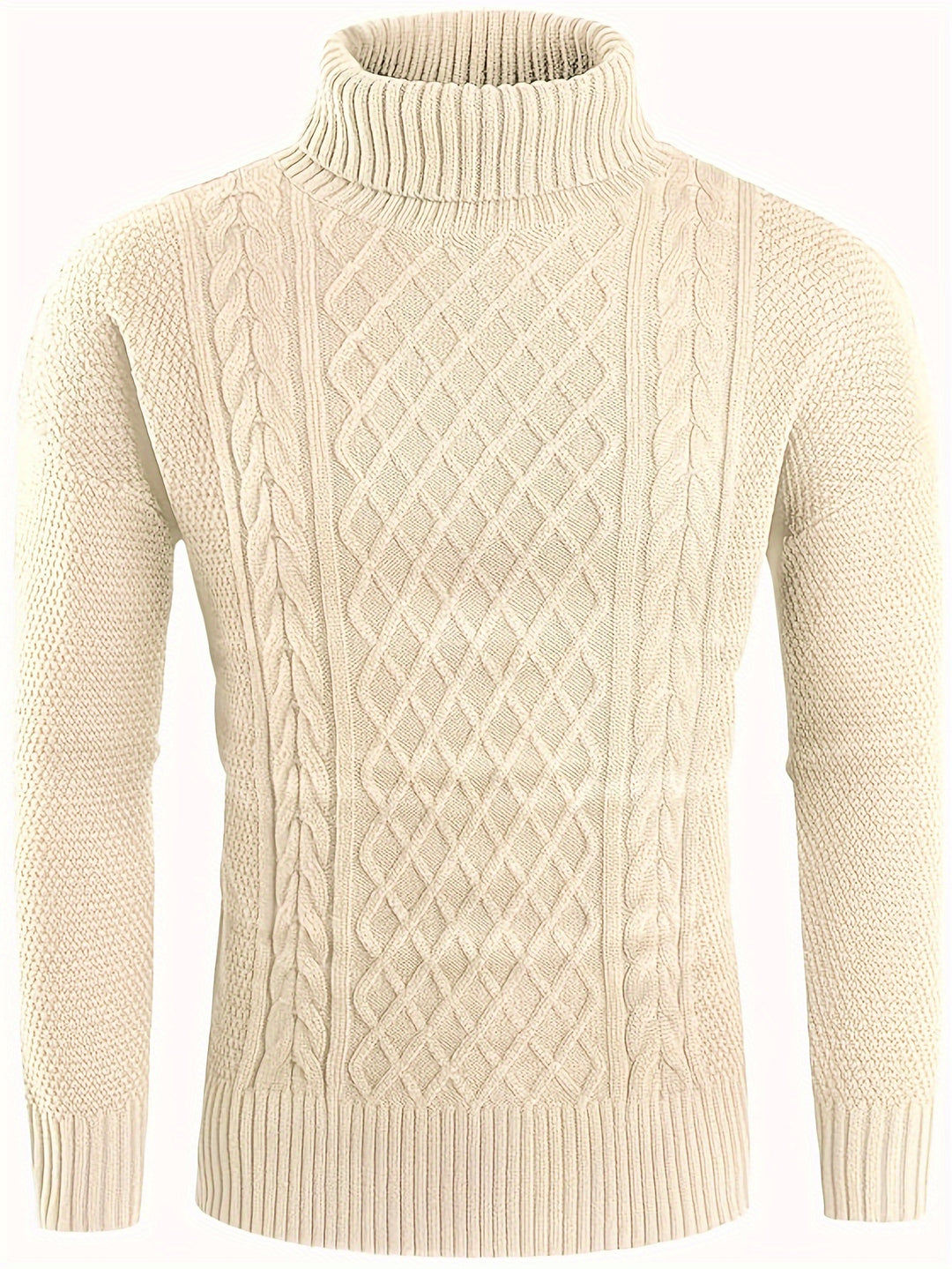 Garrett | Classic Cable-Knit Turtleneck Sweater