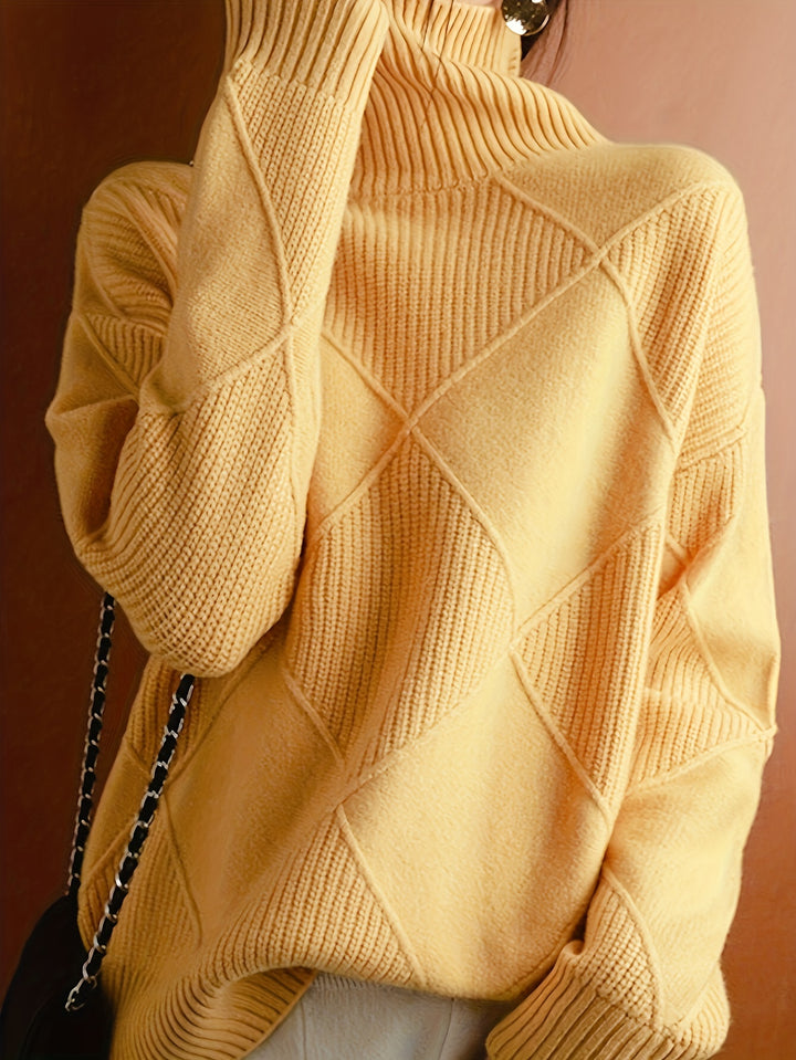 Cornelia | Cozy Textured Turtleneck Sweater