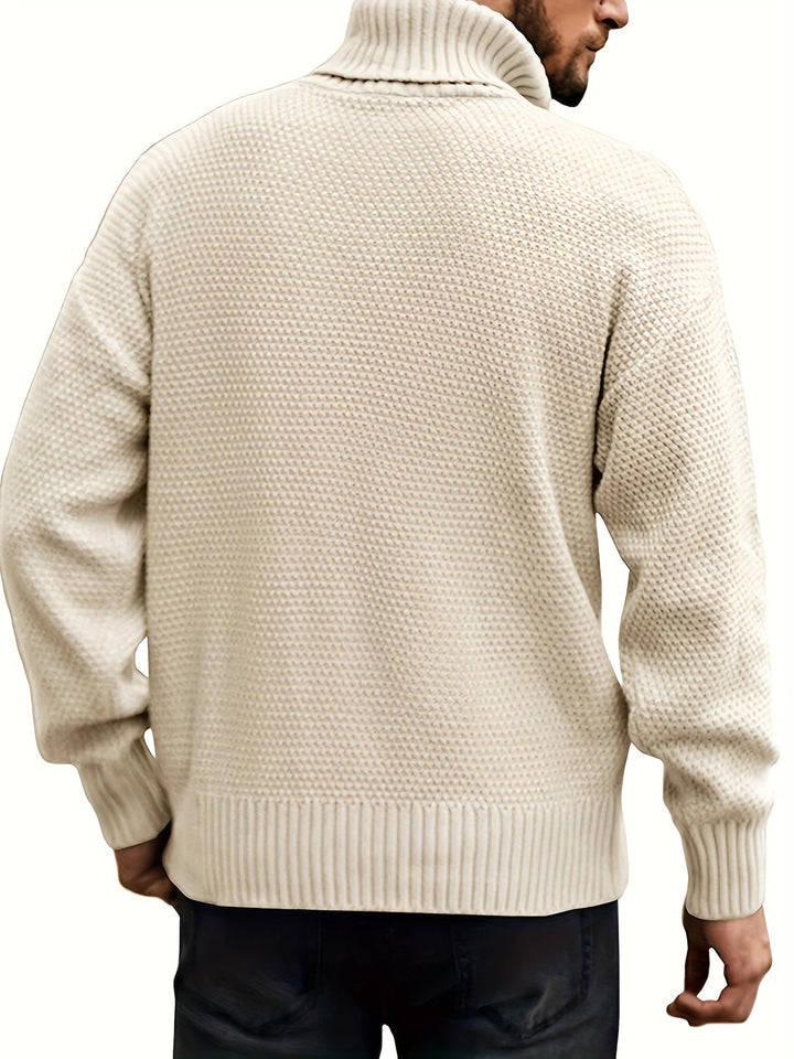 Garrett | Classic Cable-Knit Turtleneck Sweater