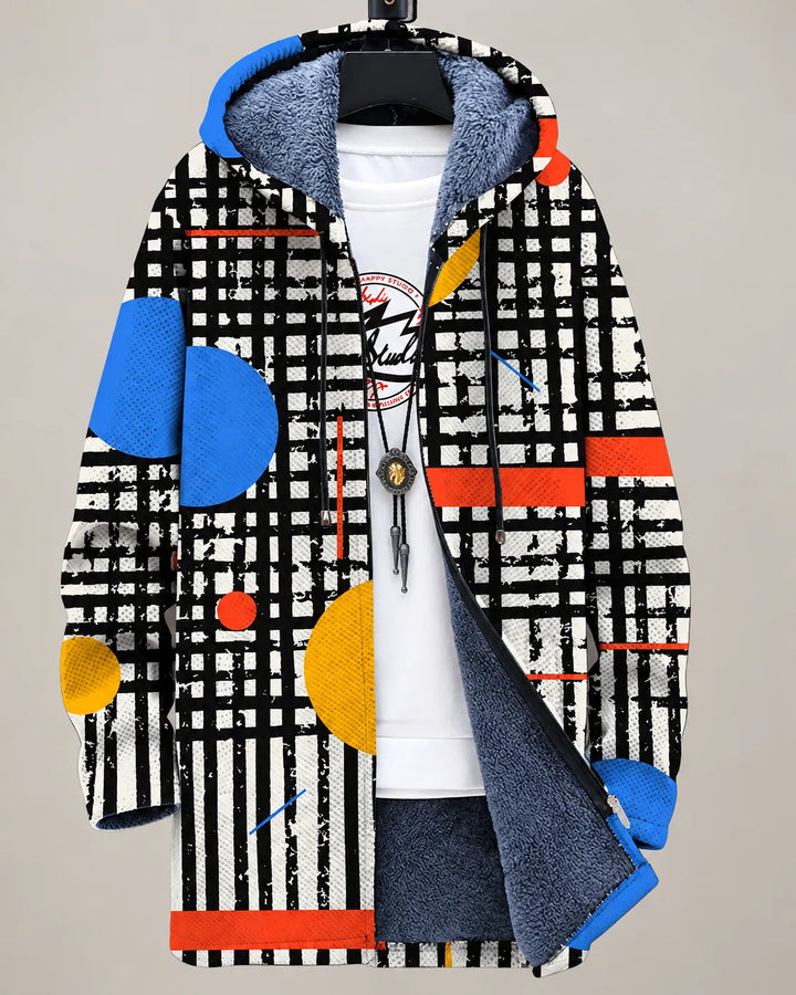 Oliver | Playful Cat-Print Hooded Jacket