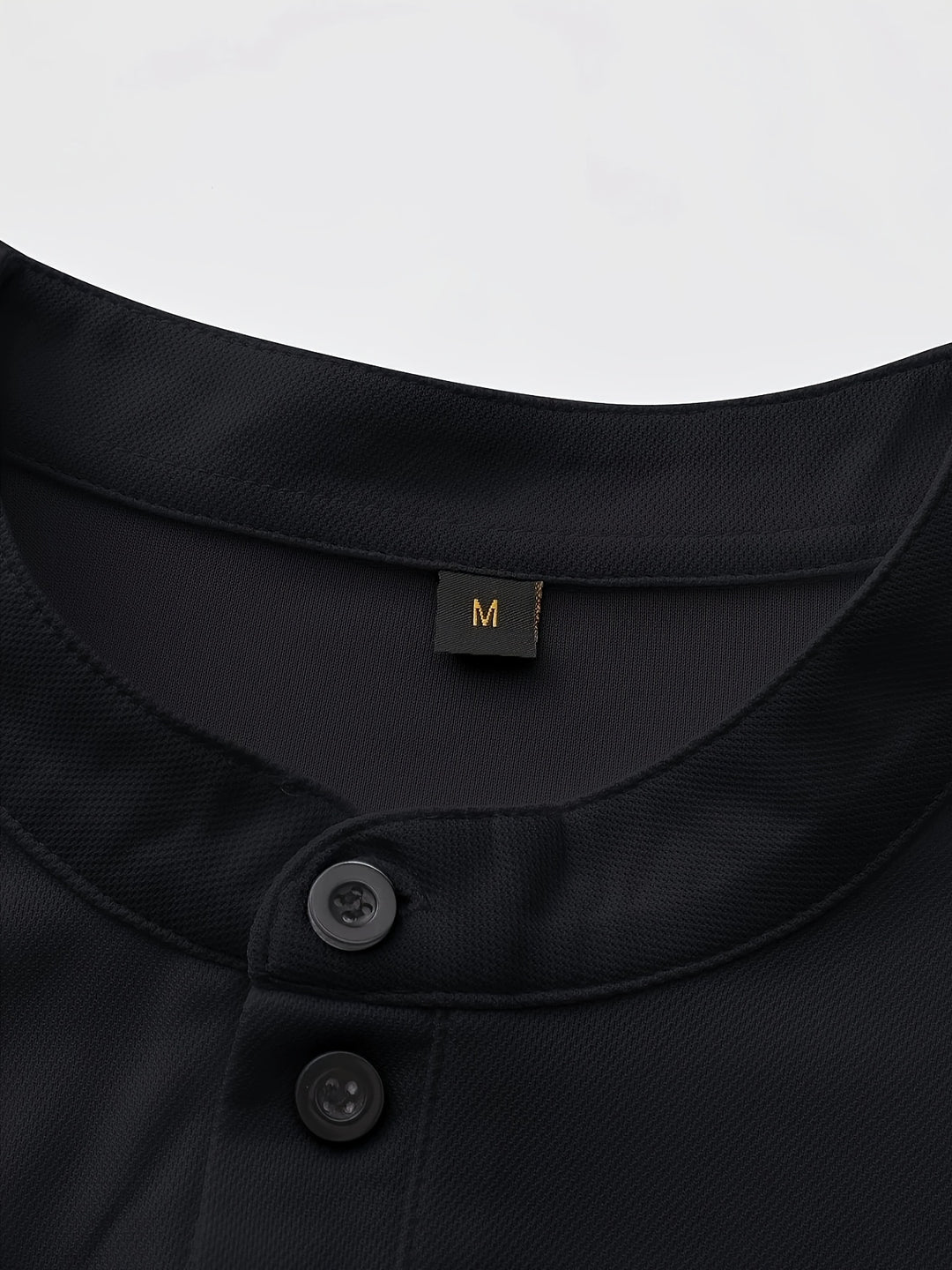 Declan | Stand Collar Button Henley