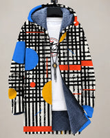 Barrett | Modern Art-Print Hooded Jacket