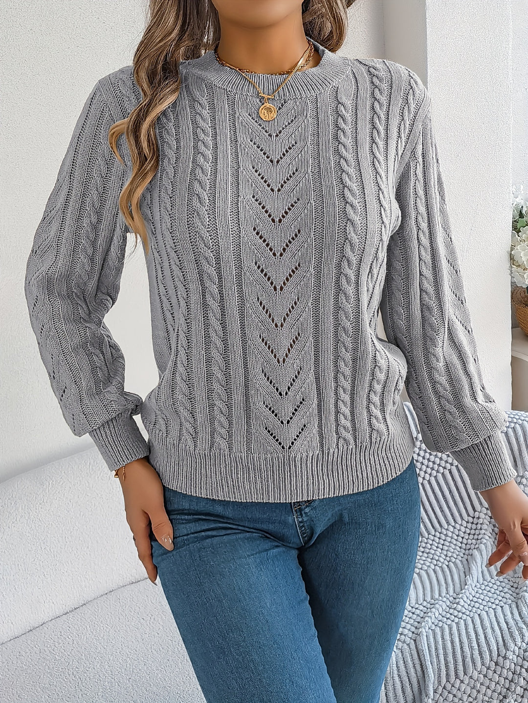 Marjorie | Soft Cable-Knit Sweater