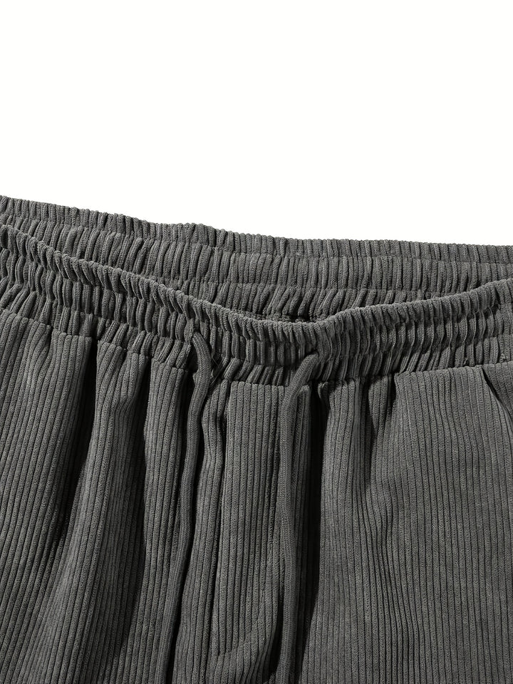 Hendrix | Men's Corduroy Textured Jogger Shorts