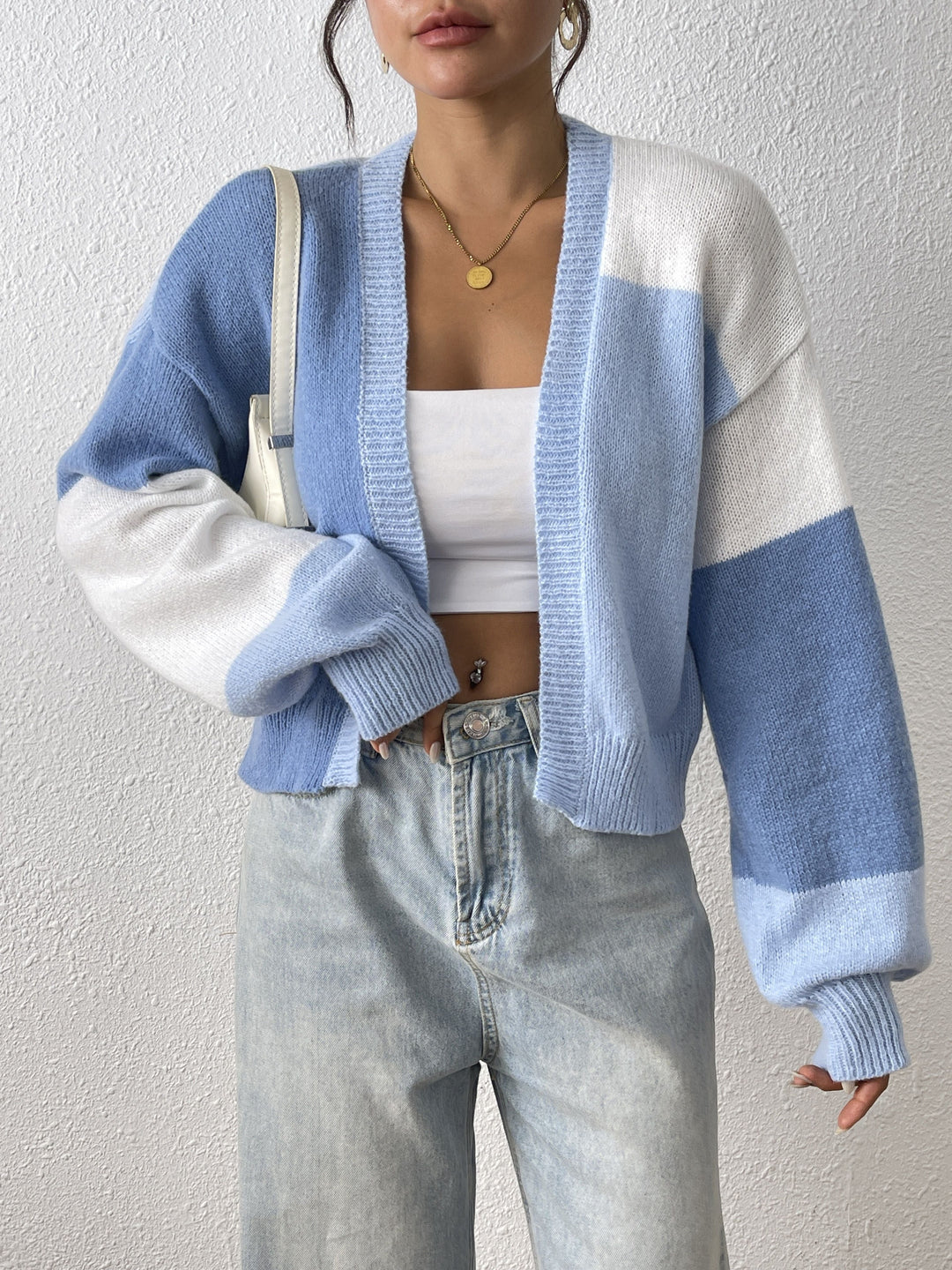 Delphine | Colour-Block Cardigan