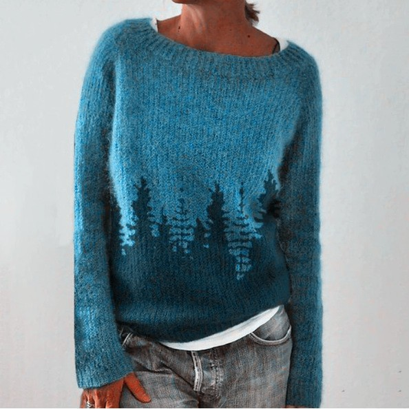 Opal | Alpine Forest Knit Sweater