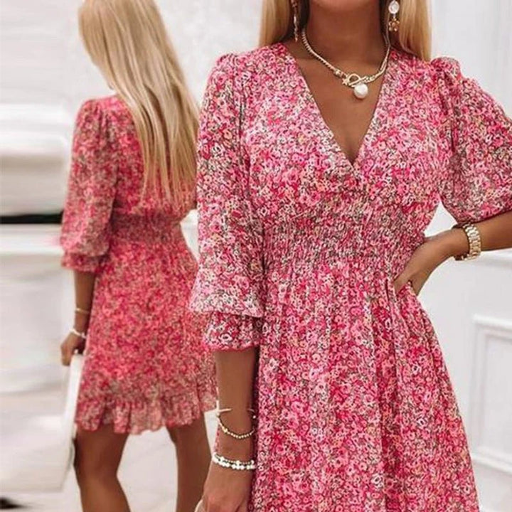 Estella | Elegant Floral Summer Dress