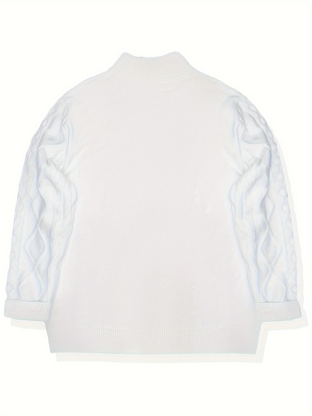 Grayson | Textured Half-Zip Cable Knit Sweater