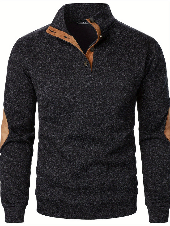 Gideon | Button-Placket Casual Sweatshirt