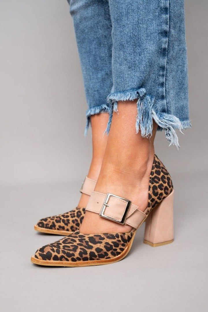 Farrah | Buckled Block-Heel Slingbacks