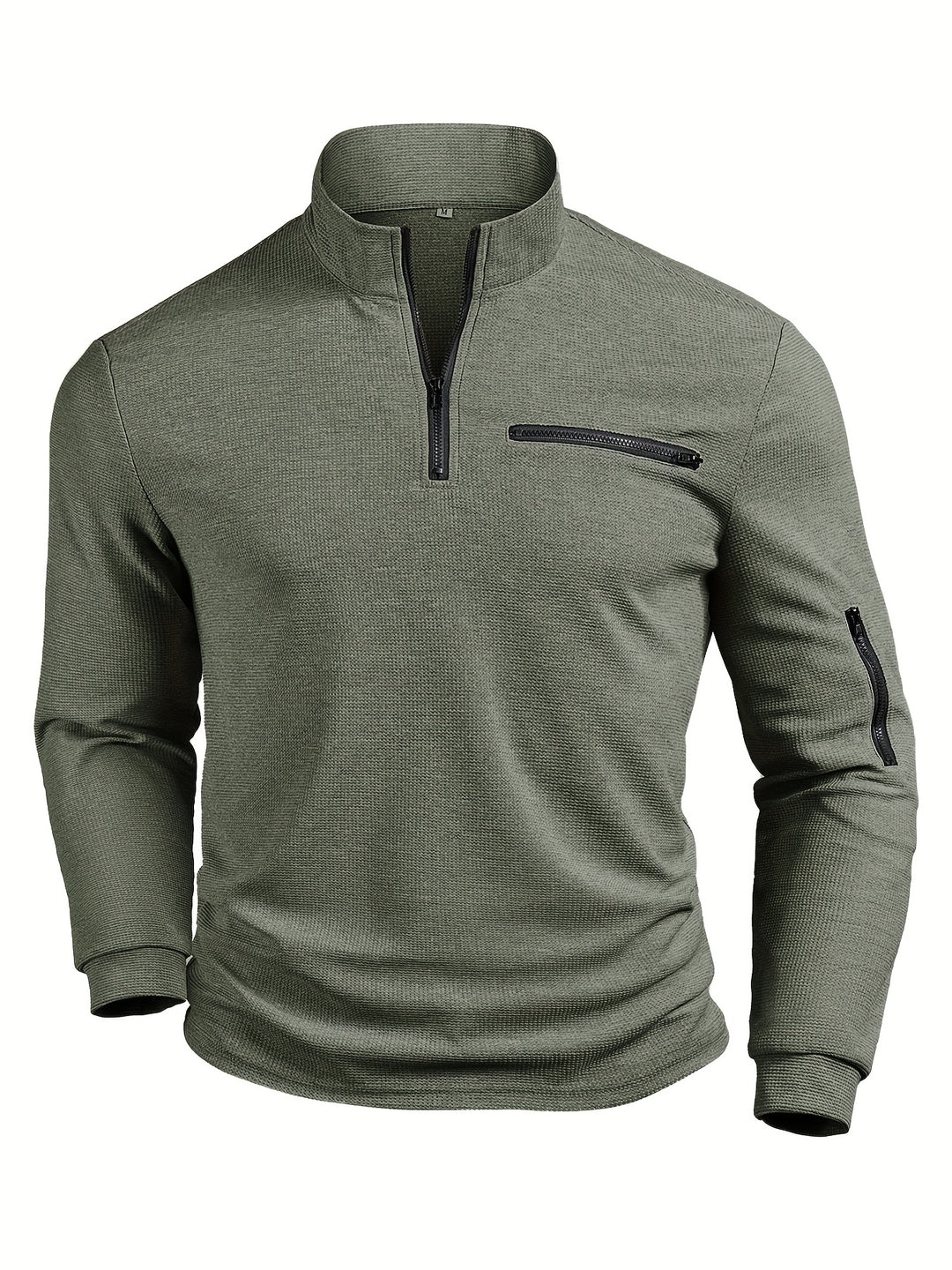 Harvey | Men's Textured Waffle Quarter-Zip Pullover