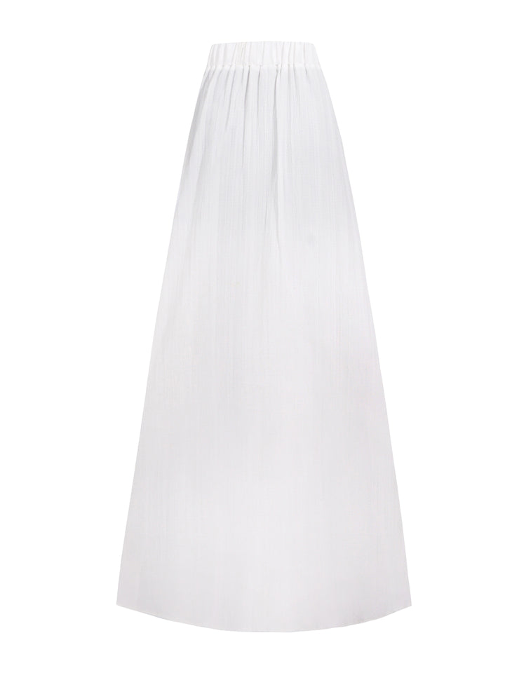 Diane | Button-Front A-Line Maxi Skirt
