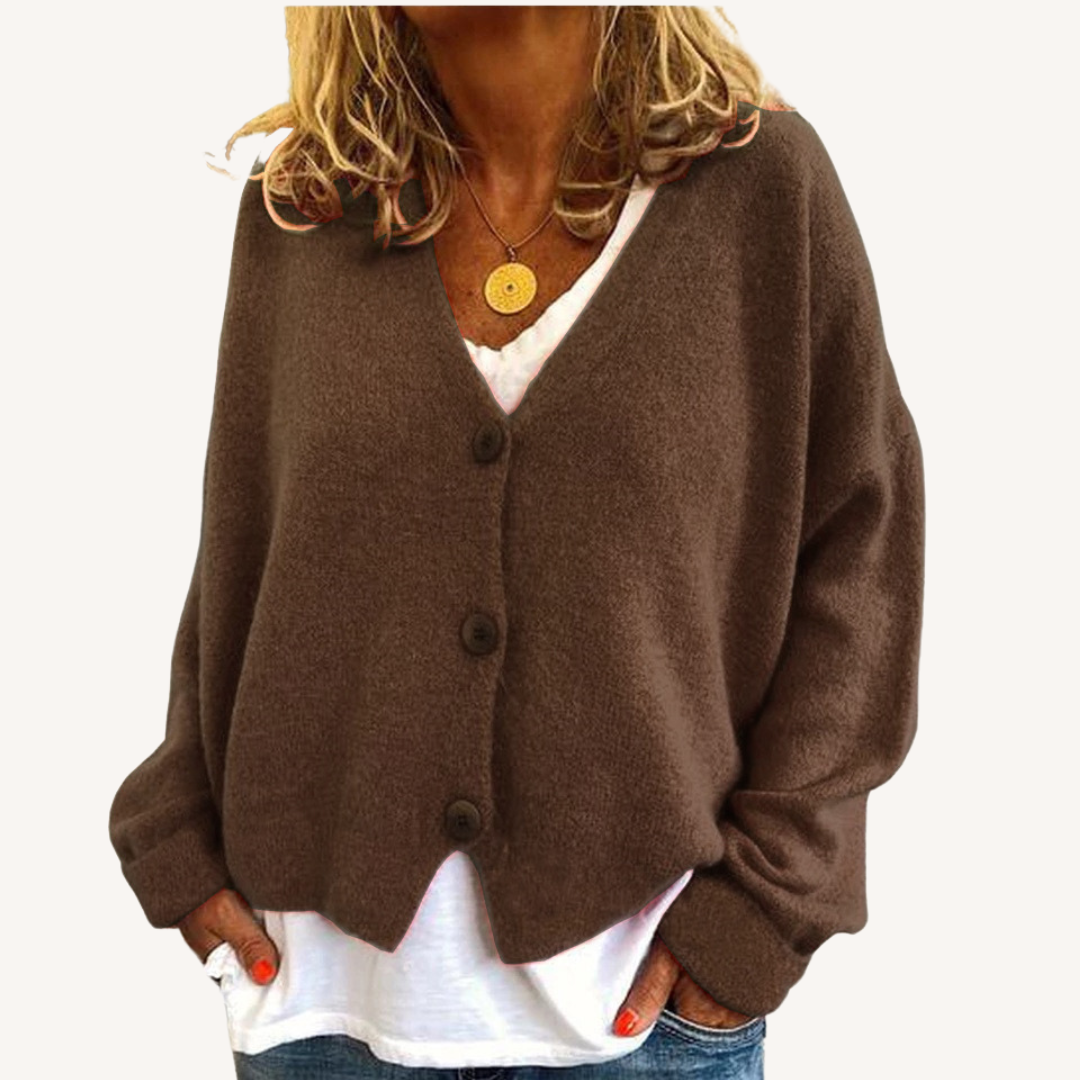 Lisette | Relaxed Button-Front Cardigan
